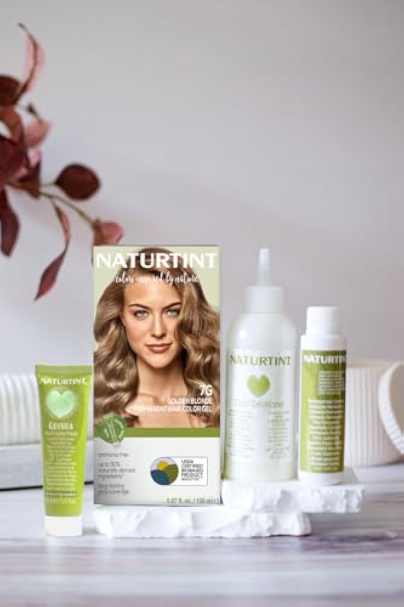 Permanent Hair Colour 7G Golden Blonde, Ammonia Free